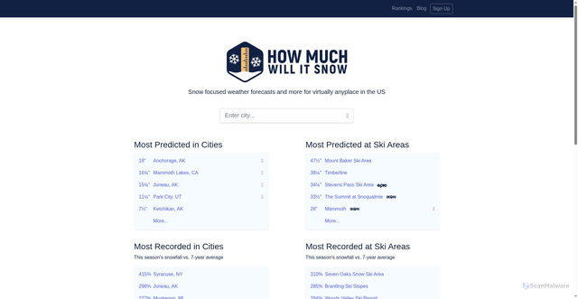 Security scan screenshot of https://howmuchwillitsnow.com/