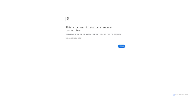 Security scan screenshot of https://stackenterprise.co.cdn.cloudflare.net