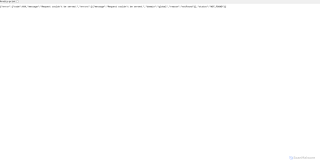 Security scan screenshot of https://bigquery.googleapis.com