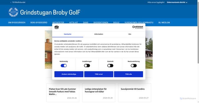 Security scan screenshot of https://brobygoif.se