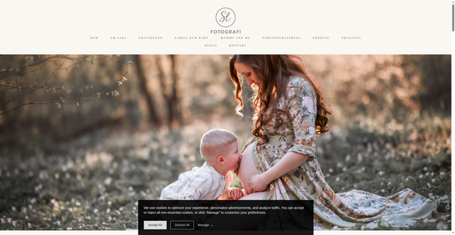 Security scan screenshot of https://slfotografi.se