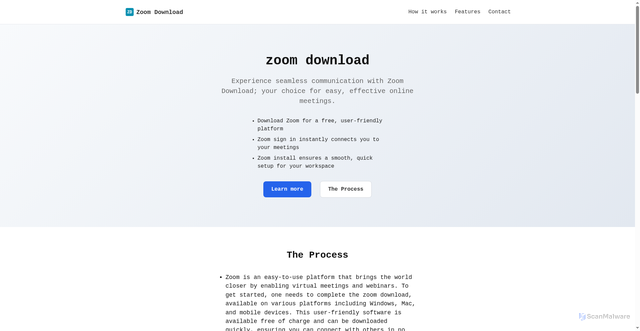 Security scan screenshot of https://zoorn-download.co.com/