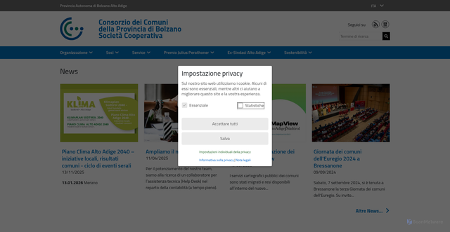 Security scan screenshot of https://www.gvcc.net/it
