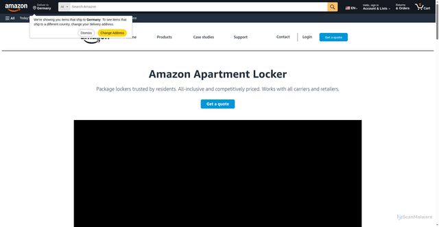 Security scan screenshot of https://thehub.amazon.com