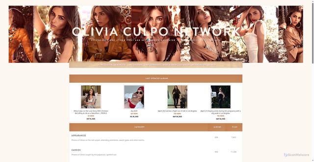 Security scan screenshot of https://oliviaculpo.org/gallery/