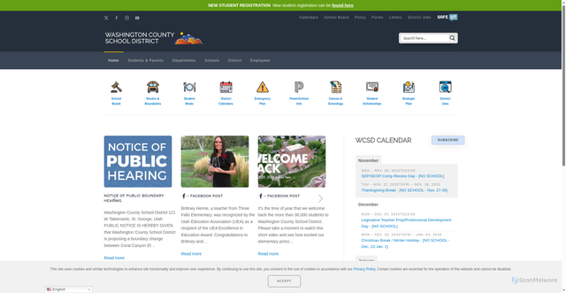 Security scan screenshot of https://www.washk12.org/
