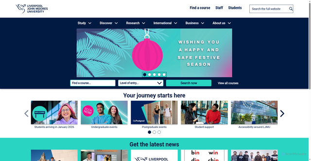 Security scan screenshot of https://www.ljmu.ac.uk