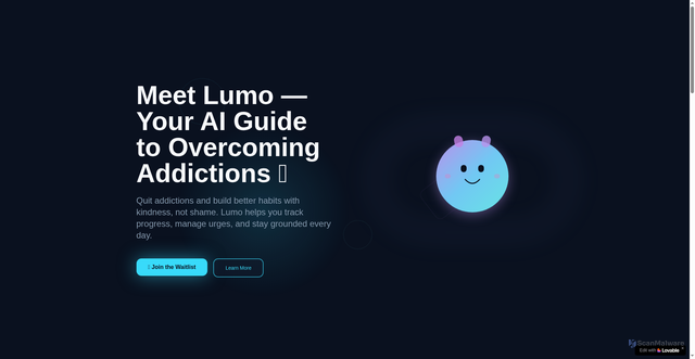 Security scan screenshot of http://lumoai.space/