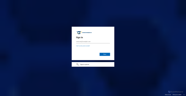 Security scan screenshot of https://twincityfan-my.sharepoint.com
