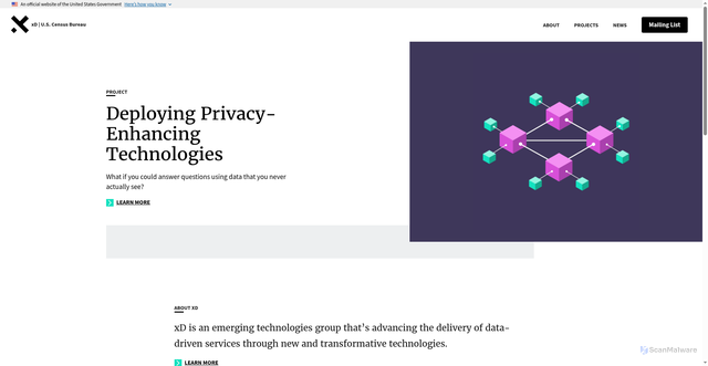 Security scan screenshot of https://xd.gov/