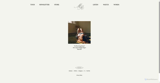 Security scan screenshot of https://maggierogers.com/