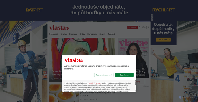 Security scan screenshot of https://vlasta.cz