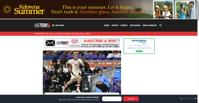 Security scan screenshot of https://chatnewstoday.ca/2024/08/09/canadian-winger-liam-millar-joins-englands-hull-city-from-switzerlands-fc-basel/