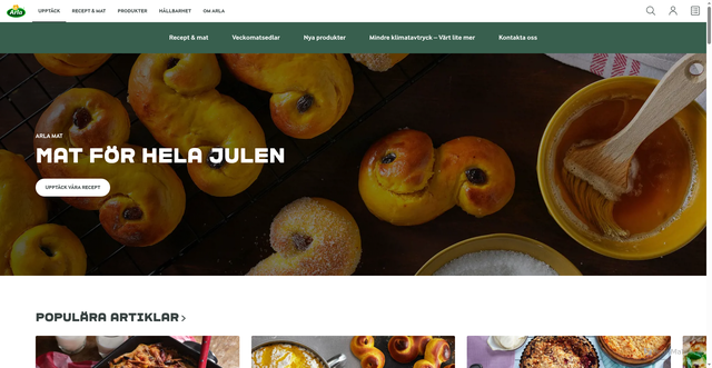 Security scan screenshot of https://www.arla.se/