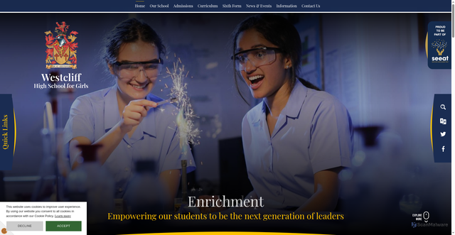 Security scan screenshot of https://www.whsg.info/