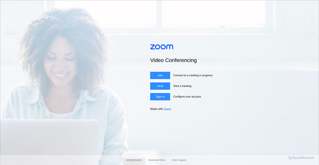Security scan screenshot of https://sc.zoom.us