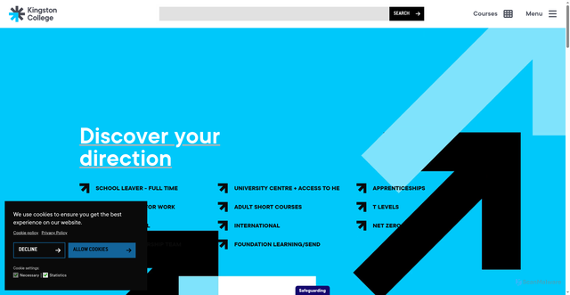 Security scan screenshot of https://stcg.ac.uk/kingston-college