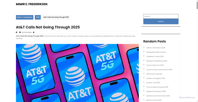 Security scan screenshot of https://mimirfrederiksene.pages.dev/vudga-att-calls-not-going-through-2025-ghcmu/