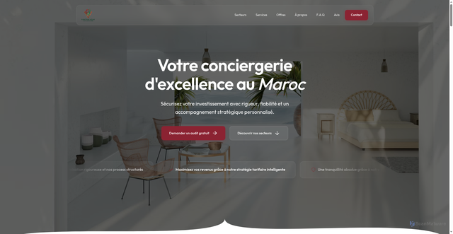 Security scan screenshot of https://kawthar-atlas-conciergerie.com/