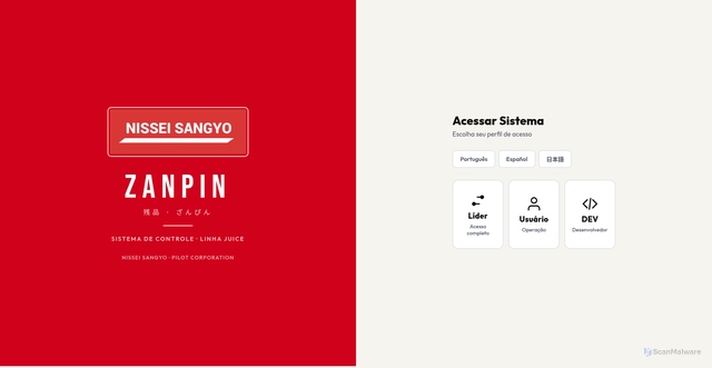 Security scan screenshot of https://zanpin.pro/