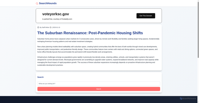 Security scan screenshot of https://voteyorksc.gov/