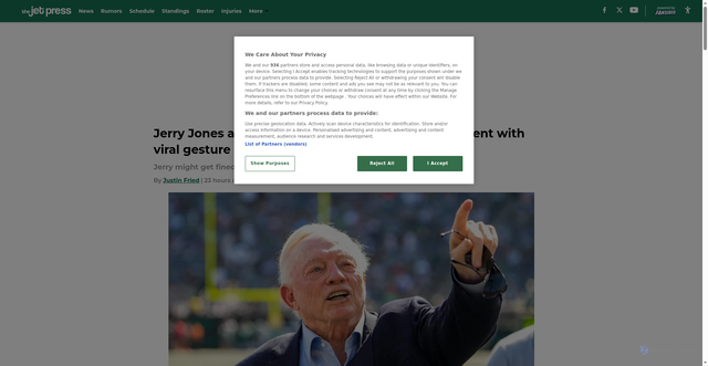 Security scan screenshot of https://thejetpress.com/jerry-jones-adds-insult-jets-week-5-embarrassment-viral-gesture-01k6x0jzbr4s