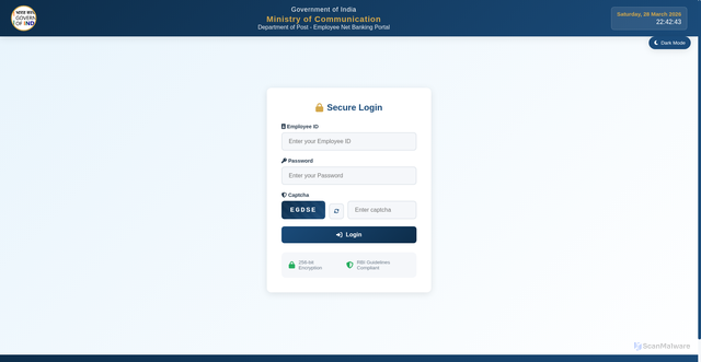 Security scan screenshot of https://netbanking-dop-employee-5flqwm6hnd.edgeone.app/