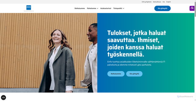 Security scan screenshot of https://enfo.fi