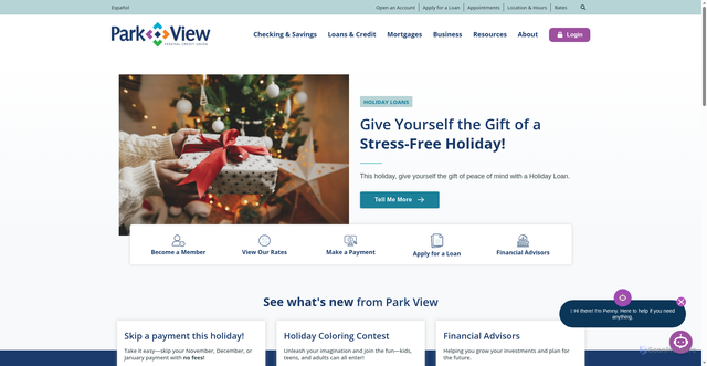 Security scan screenshot of https://www.pvfcu.org/