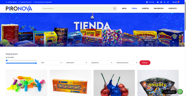Security scan screenshot of https://pironova.com.mx/tienda/