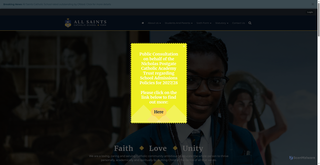 Security scan screenshot of https://allsaintsyork.npcat.org.uk/