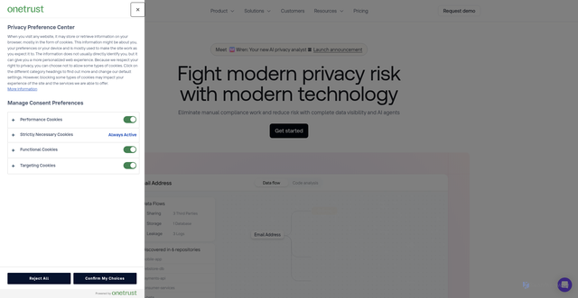 Security scan screenshot of https://privado.ai