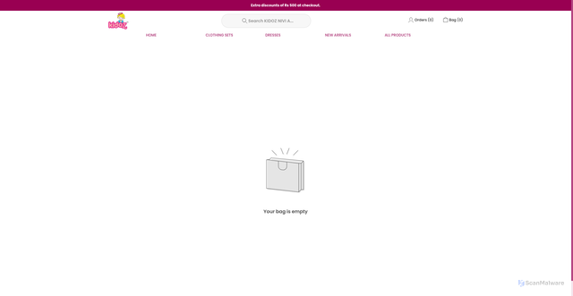 Security scan screenshot of https://kidoz.shop/bag
