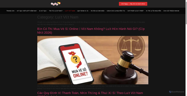 Security scan screenshot of https://lode88onlinevn.com/category/luat-viet-nam/