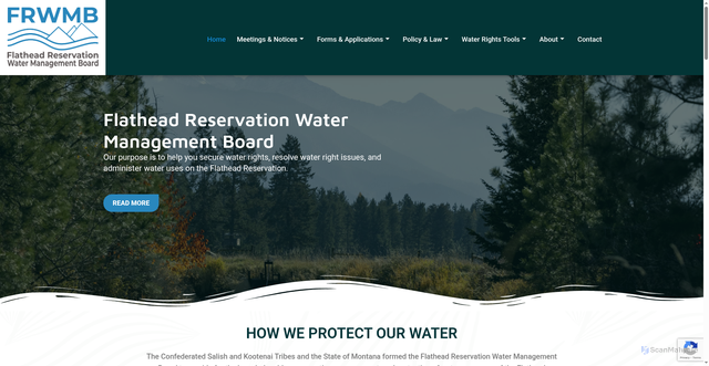 Security scan screenshot of https://www.frwmb.gov/