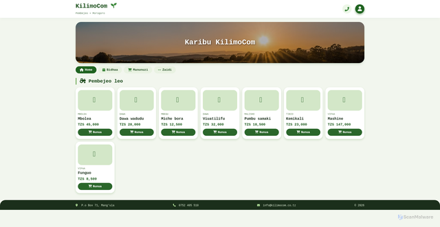 Security scan screenshot of https://kilimocom-x2lv93sxm0.edgeone.app/