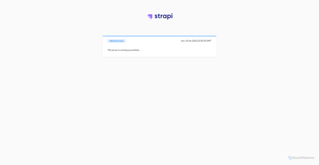 Security scan screenshot of https://strapi.scentbird.com