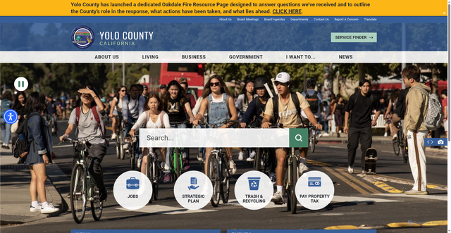 Security scan screenshot of https://www.yolocounty.gov/