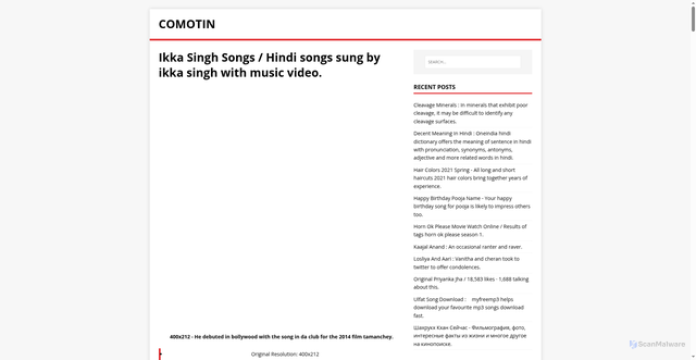 Security scan screenshot of https://nimotco.pages.dev/post/ikka-singh-songs/