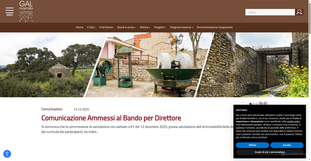 Security scan screenshot of https://www.galmarmilla.it/