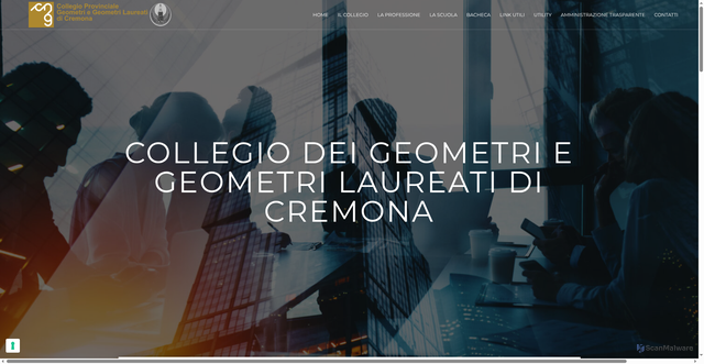 Security scan screenshot of https://collegio.geometri.cr.it/