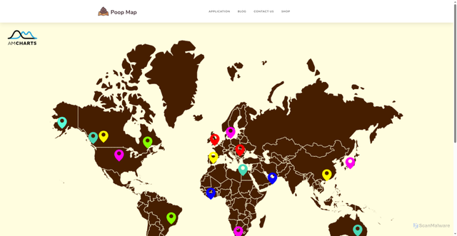 Security scan screenshot of https://poopmap.net