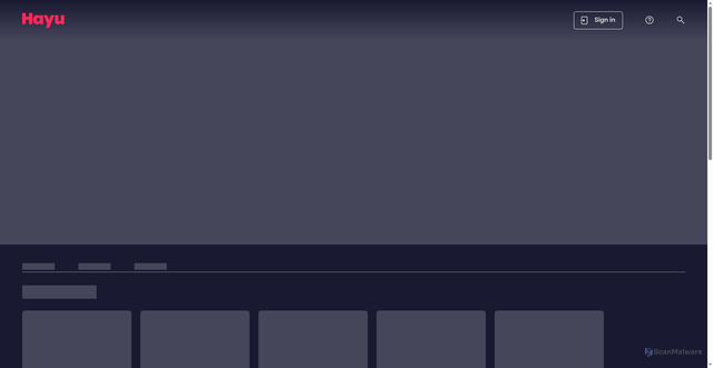 Security scan screenshot of https://hayu.com/show/29519400306