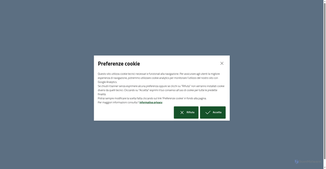 Security scan screenshot of https://www.unionecomunicollinemetallifere.it