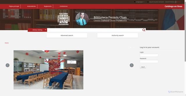 Security scan screenshot of https://ccchp.metabiblioteca.org/