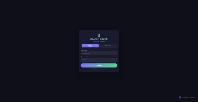 Security scan screenshot of http://reaperssquad.pages.dev/