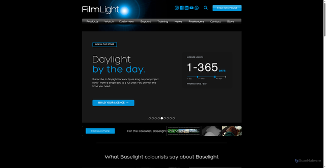 Security scan screenshot of https://filmlight.ltd.uk