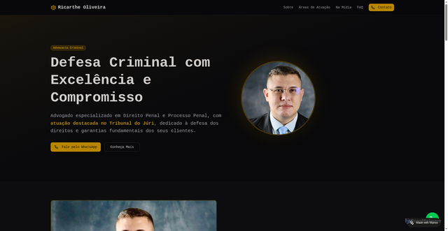 Security scan screenshot of http://ricartheoliveira.adv.br/