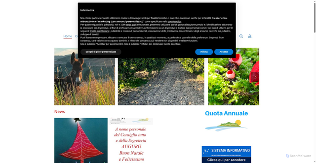 Security scan screenshot of https://www.agronomiforestalipalermo.it/