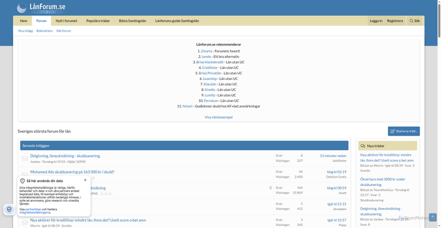 Security scan screenshot of https://xn--lnforum-exa.se
